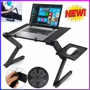 360° Adjustable Laptop Table Stand Lap Sofa Bed Tray Computer Notebook Desk New - Picture 1 of 12