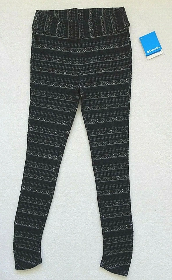 Леггинсы женские Columbia размер Small черные жаккардовые Mountain Lodge спортивная одежда - Изображение 1 из 4