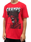 T-shirt officiel unisexe Cramps The Bad Music ROUGE différentes tailles