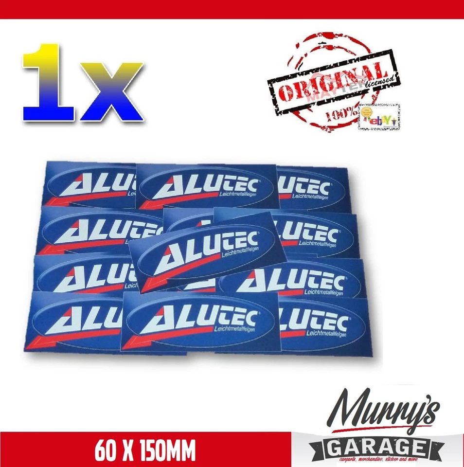 ORIGINAL - ALUTEC - 60x150mm Aufkleber, Sticker, Decal, Alufelgen, Motorsport - Bild 1 von 2