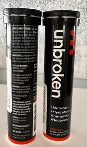 03/27 2 Pack Unbroken Electrolyte tablets for Post Workout Recovery & Immune... - Picture 1 of 2