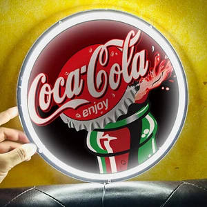 Enjoy Coca Cola Bar Pizza Shop Home Beer Poster LED Silicone Neon Sign Light G1 - Picture 1 of 6