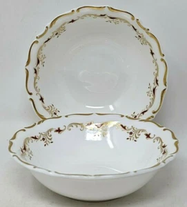 Royal Doulton Strasbourg 2 x 5.5 Inch Fruit Saucers Or Dessert Bowls 1st Quality - Picture 1 of 3