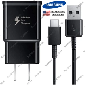 Fast Charger Block Wall Adapter Sync USB Type C Cable For Samsung Android Google - Picture 1 of 17