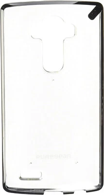 PureGear Cover Sottile Custodia per LG G4 - Trasparente/Nera - Immagine 1 di 4