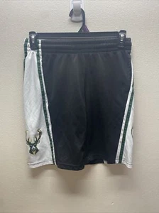 Milwaukee Bucks NBA Brand Black Shorts Youth Large 14-16 - Picture 1 of 6