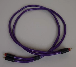 BLACK RHODIUM CODA CINCH RCA KABEL 2 X 100 CM HIGH END - Bild 1 von 7