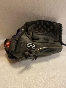 Gant de softball Rawlings 12 pouces noir avec bordure violette ST12DSPUR (occasion) - Photo 1/6