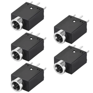 5pcs PCB Mount 3.5mm 5 Pin Socket Headphone Stereo Video Connector PJ358 Black - Picture 1 of 4