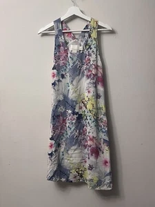 Cynthia Rowley 100% Silk Floral Shift Dress Size 8 - Picture 1 of 13