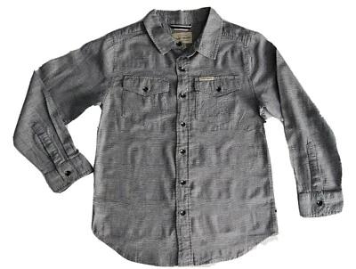 Lucky Brand Boys Long Sleeve Button Up Plaid Shirt Gray Size Small - Image 1 of 4