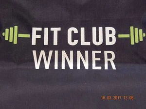 ZAINO CON COULISSE IN FORMA CENTRI BENESSERE FITNESS PALESTRA BLU BIANCO VERDE NUOVO - Foto 1 di 4