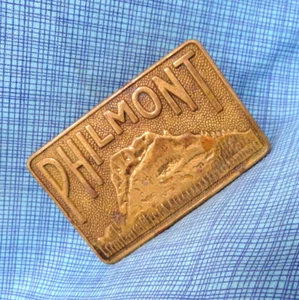 BSA Philmont Scout Camp Dress Belt Buckle Boy Scouts Of America Vtg 80s .NOX637 - Picture 1 of 8