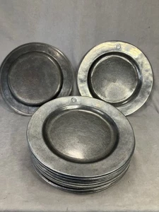 Wilton Columbia USA collection of pewter plates Lot Of 12 - Picture 1 of 14