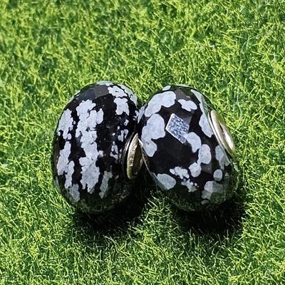 Juego de piedras preciosas de obsidiana copo de nieve Trollbeads Foto 1 de 4