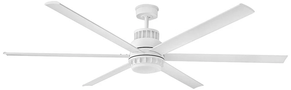 72" Hinkley Draftsman Matte White LED Wet Rated Smart Ceiling Fan - Image 1 of 1