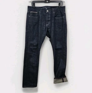 Jean de mezclilla de algodón con ribete ajustado BANANA REPUBLIC PREMIUM para hombre 32x30 lavado oscuro - Imagen 1 de 21