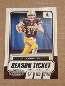 Tarjeta 2021 Josh Allen Panini Contenders NFL #5 Buffalo Bills Wyoming Cowboys - Imagen 1 de 2