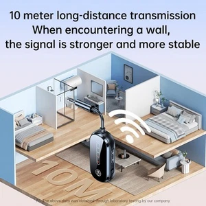 Flugzeug Wireless Adapter für schnelle und einfache Audioverbindung zu Kopfhör - Bild 1 von 12