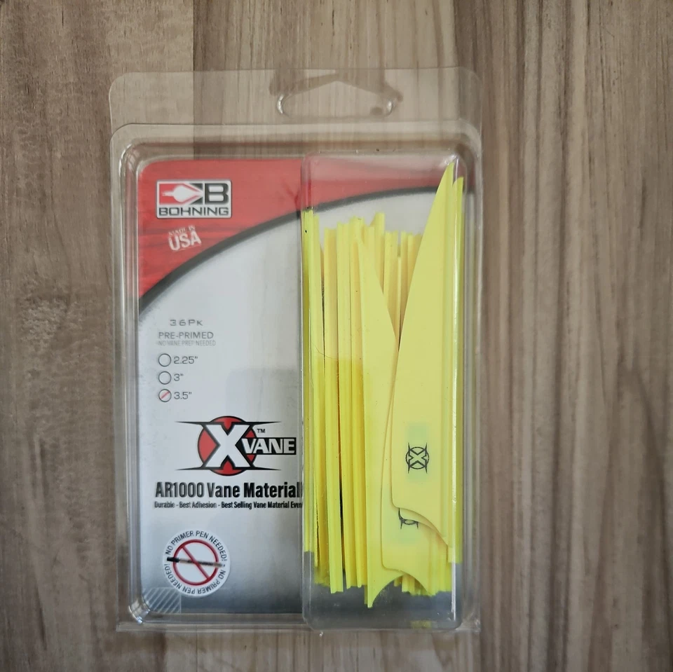 Bohning X Vane, 3.5" Hunting, 3D, Crossbow Shield Cut, Neon Yellow  - Image 1 of 3