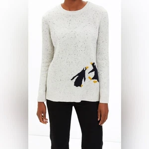 Neu mit Etikett Talbots Pinguin Konfetti-Pullover mit Rundhalsausschnitt Größe Medium - Bild 1 von 7