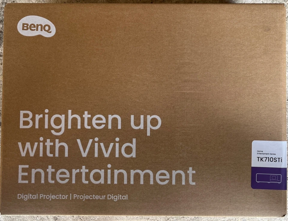 BenQ TK710STi 3200-Lumen XPR UHD 4K Gaming Projector Short-Throw DLP HDMI HDR10