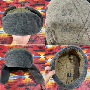 Cappello da cacciatore vintage esercito ceco Ushanka classico militare eccedenza invernale in pile 1992 - Foto 1 di 18