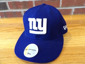 SOMBRERO AJUSTADO DE LANA VINTAGE NEW ERA NFL NEW YORK GIANTS TALLA 7 1/4 HECHO EN EE. UU. - Imagen 1 de 5