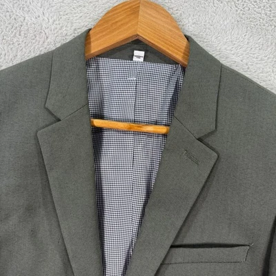 NEW Express Innovator Extra Slim Olive Green Blazer Jacket Men 36S Casual Preppy - Image 1 of 4