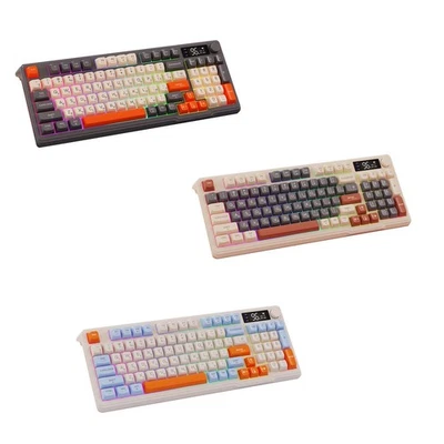 Russian Mechanical Keyboard Type C Charging Ergonomic Wireless Keyboard - Image 1 of 2