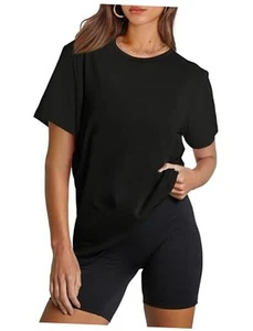Workout Tops for Women UPF 50+ Breathable Quick Dry Loose Fit T Shirt Outdoor - Picture 1 of 6