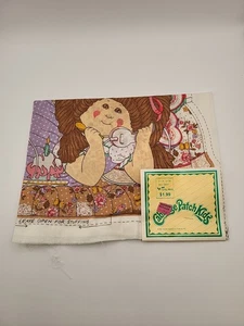 Vintage 1983 Cabbage Patch Kinder Schnitt Nähen Stoff Kissen Panel Puppe Mädchen am Telefon - Bild 1 von 4