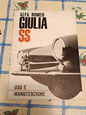 Libretto Uso E Manutenzione Alfa Romeo Giulia Ss - Immagine 1 di 4