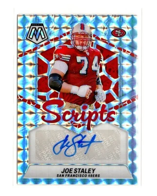 2024 Panini Mosaic Scripts #SC-JSY Joe Staley AUTO SP (49ERS) - Imagem 1 de 2