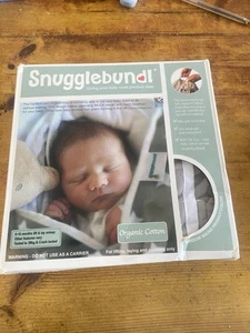 BOX Snugglebundl Baby Lifting Blanket With Handles Grey White Stars Design BG86 - Picture 1 of 4