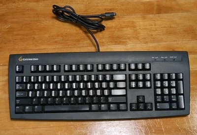 Vintage Gateway 2000 Wired Clicky Keyboard Model 2196003 PS/2 6 Pin PS2 - TESTED - Image 1 of 4