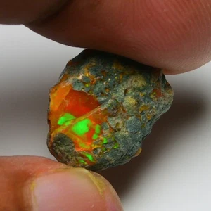 Rare Orange Opal Rough 8.30 Cts Natural Ethiopian Welo Opal Raw, Jewelry Grade - Picture 1 of 11