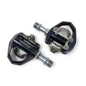 Pedales de bicicleta de carretera Shimano PD-ES600 SPD SM-SH51 de una cara gris oscuro nuevos en caja - Imagen 1 de 4
