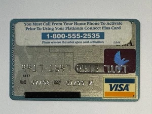 First USA Bank Credit Card With Activation Sticker▪️1999 Exp▪️Unsigned - Picture 1 of 2