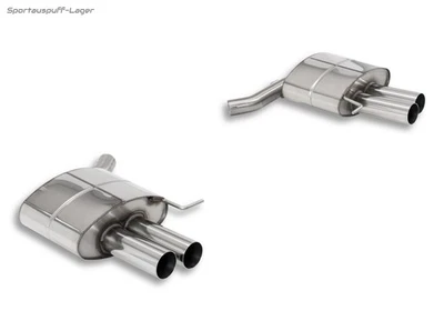 Fox Duplex Sportauspuff BMW 5er F10 F11 F07 je 2x80mm rund scharf gerade - Bild 1 von 3