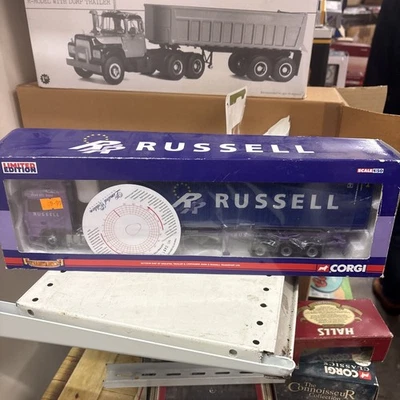 Remolque y contenedor esquelético Corgi CC13234 DAF XF transporte John Russell 1:50 Foto 1 de 4