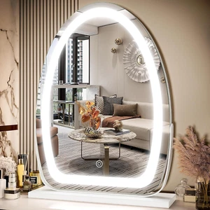Vanity Mirror with Lights, 17X13 Inch LED Lighted Makeup Mirror, Large Makeup Mi - Picture 1 of 6