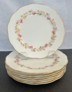 Royal Albert Minuet 6 Dessert Bread & Butter Plates Free Shipping - Picture 1 of 2