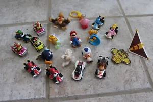 JAKKS Super Mario Bros 2.5 Figures & Mario Kart Hot Wheels Toy Lot of 18 - Picture 1 of 3