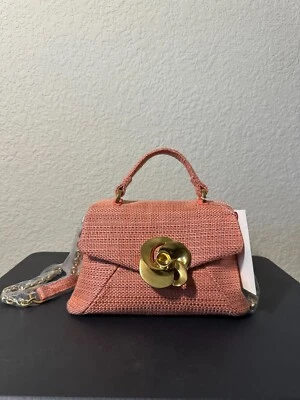 Bolso Ted Baker London Mini Poppy Rose con asa superior dorado rosa nuevo con etiquetas Foto 1 de 4
