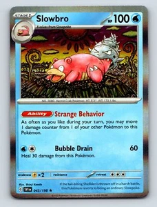 Stage 1 Slowbro HP 100 Strange Behavior Bubble Drain Rarity Blue - Picture 1 of 10