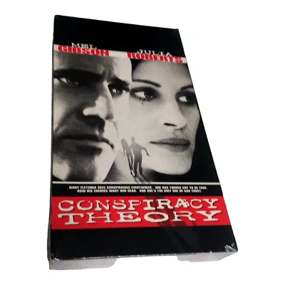 NEW Conspiracy Theory (VHS, 1997) MEL GIBSON JULIA ROBERTS Sealed Foto 1 de 4