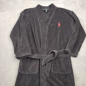 Polo Ralph Lauren robe homme ceinture de poney noir moyen bain nuit serviette de sommeil adulte