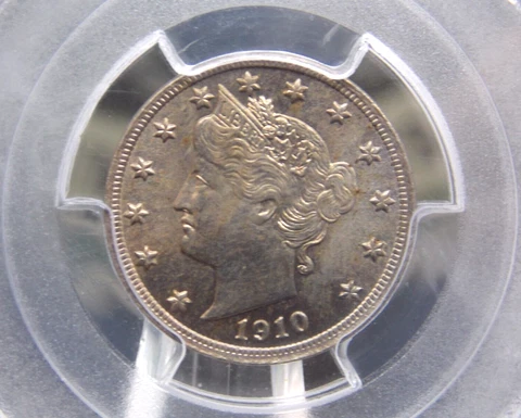 1910 Liberty Head "V" Nickel 5c PCGS MS64 #063 Uncirculated Unc BU ECC&C, Inc Cover