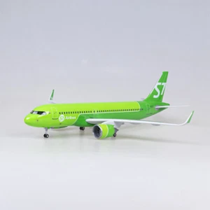 47cm Siberian Airlines Airbus A320neo simulation aircraft with wheels and lights - Picture 1 of 22